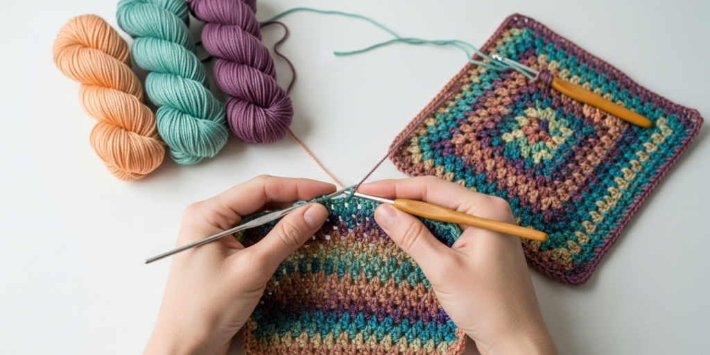 Step 4_ Work the First Row